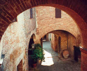 An inner courtyard
