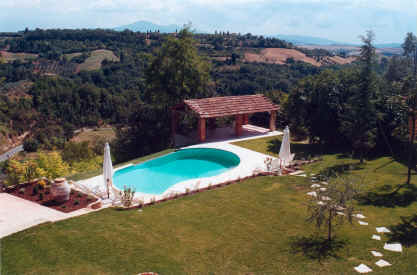 Panoramic position of the swimming pool